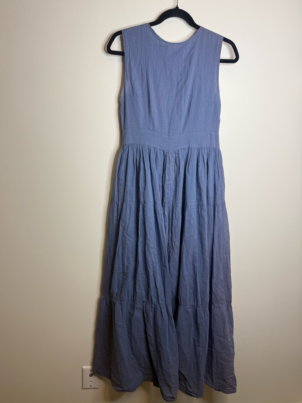 MEG Shop blue maxi Dress size medium cotton